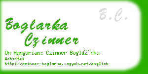 boglarka czinner business card